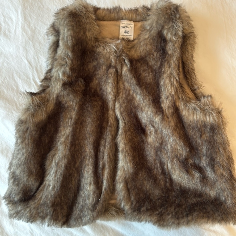 Carters faux fur vest